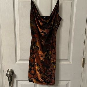 Windsor velour mini dress. Small.